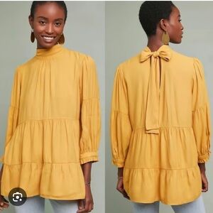 ANTHROPOLOGIE- Maeve GOLDIE Tiered Blouse